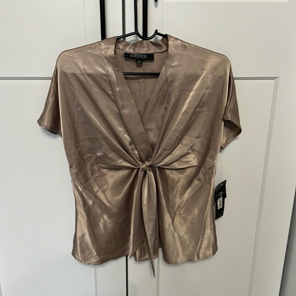 Kasper Short Sleeve Blouse - Size M